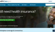 Healthcare.gov web page